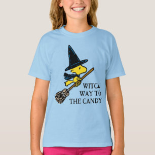 T-shirt cacahuètes   Woodstock Halloween Witch