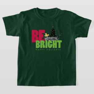 T-shirt cacahuètes   Woodstock Noël Soyez brillant