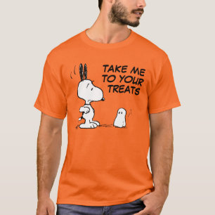 T-shirt cacahuètes   Woodstock Scares Snoopy