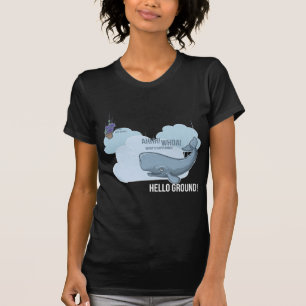 T-shirt Cachalot et cuvette de pétunias