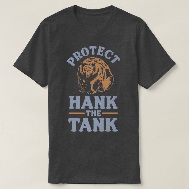 T-shirt Cacher L'Ours De Réservoir - Protéger La Citerne P (Design devant)