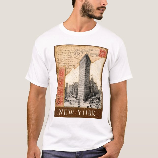 T-shirt Cachet de la poste de New York (Devant)