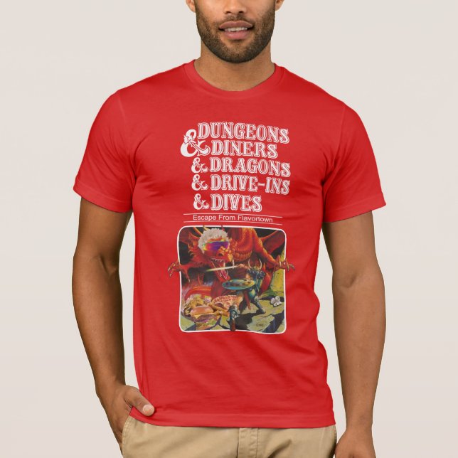 T-shirt Cachots et wagon-restaurants et dragons et (Devant)