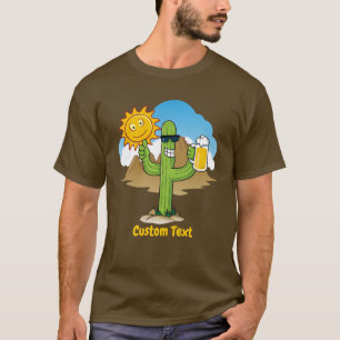 T-shirt Cactus avec bière