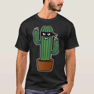 T-shirt Cactus bandit ninja masqué furtif bandit