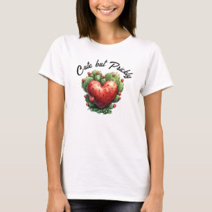 T-shirt Cactus cœur drôle mignon pour la Saint-Valentin