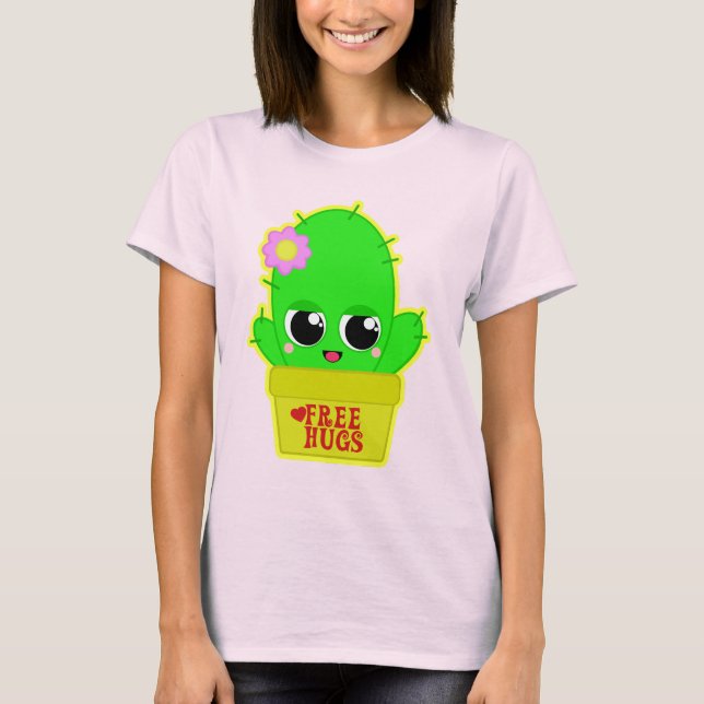 T-shirt Cactus de Kawaii (Devant)