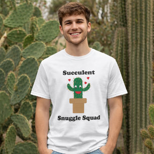 T-shirt Cactus de la bande de câlins de succulentes drôles