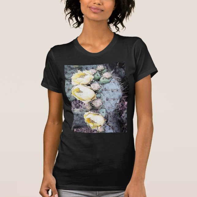 T-shirt Cactus Flower Digital Ink (Devant)
