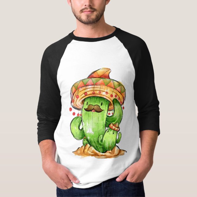 T-shirt cactus mignon (Devant)