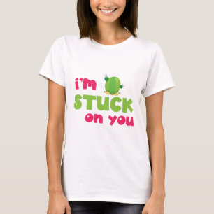 T-shirt Cactus mignon Je suis coincé sur vous
