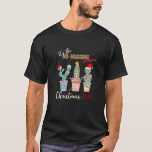 T-shirt Cactus Noël 2020 Cactus Amateurs Design No Hugg