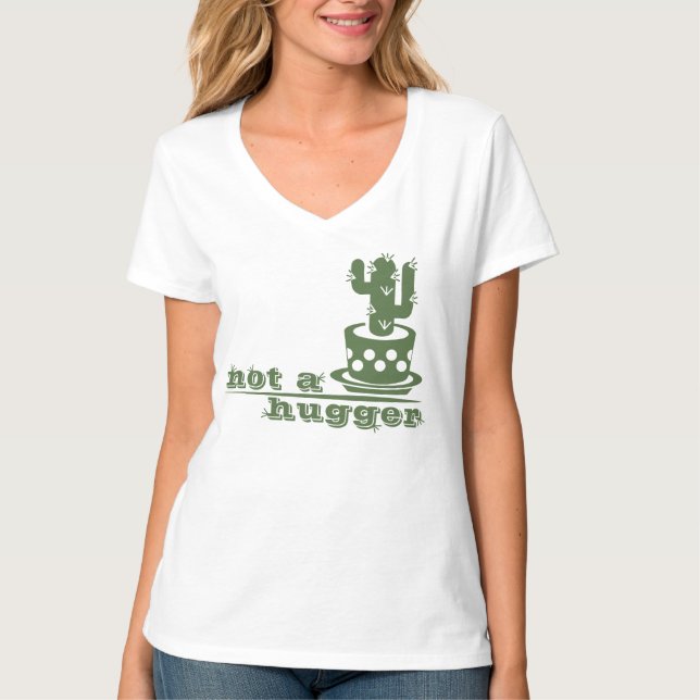 T-shirt Cactus Pas un gros cactus drôle dire (Devant)