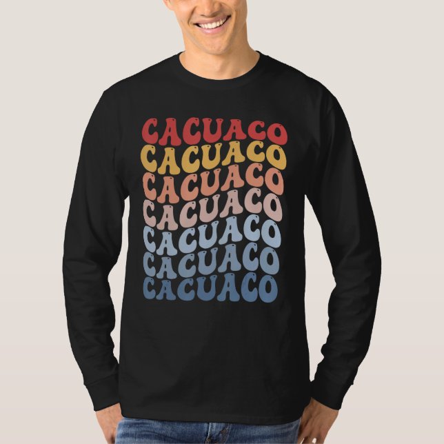 T-shirt Cacuaco City Groovy Retro (Devant)