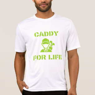 T-shirt Caddy de golf pour la vie Citation Vert Citron