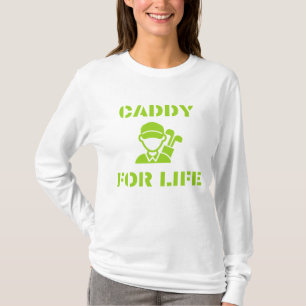 T-shirt Caddy de golf pour la vie Citation Vert Citron