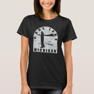 T-shirt Cade Lake Ice Fishing Michigan