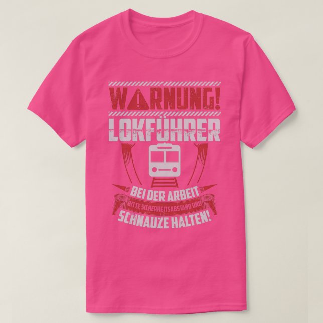 T-shirt Cadeau 2 aux conducteurs de train ferroviaire (Design devant)