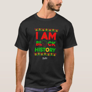 T-shirt Cadeau Afro-Américain Afrocentric Don Je Suis Noir