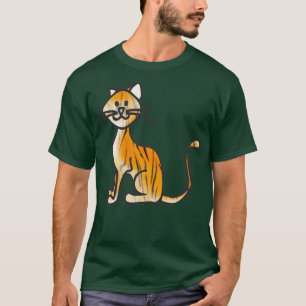T-shirt Cadeau Amoureux des chats coupé du tigre du Bengal