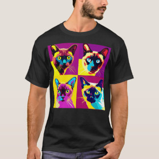 T-shirt Cadeau Amoureux des chats de chats birmans