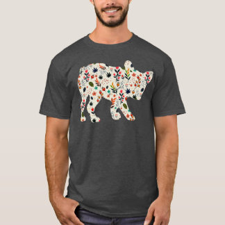 T-shirt Cadeau Amoureux des chiens Fleur Vintage Frenchie