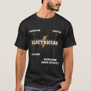 T-shirt Cadeau amusant pour électriciens électriciens Sarc