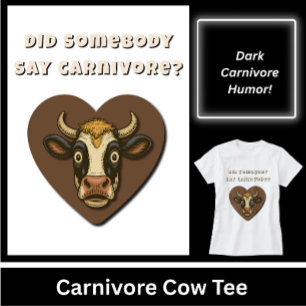 T-shirt Cadeau Amusant pour les Amateurs de Steak de Boeuf