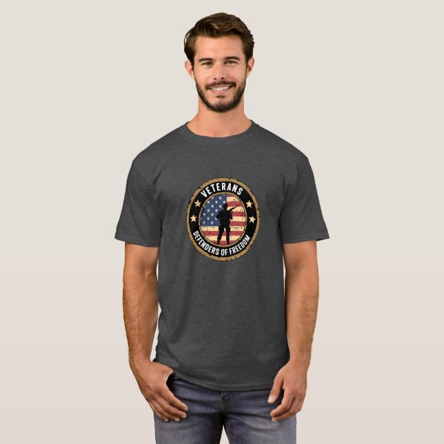 T-shirt Cadeau Anciens Combattants Défenseur De La (Devant entier)