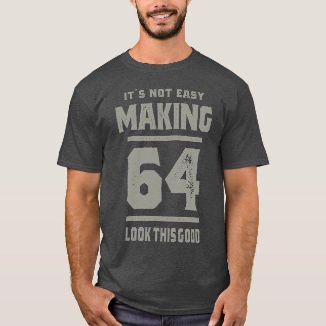 T-shirt Cadeau Anniversaire 64 Ans (Devant)