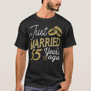 T-shirt Cadeau Anniversaire Marié Il Y A 55 Ans