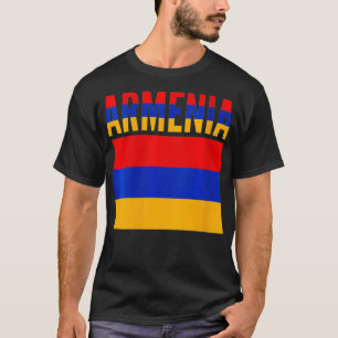 T-shirt Cadeau arménien Femme Arménie Pays Drapeau VNeck1