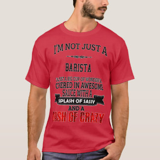 T-shirt Cadeau Barista Présenté Pour Hommes Femmes 1