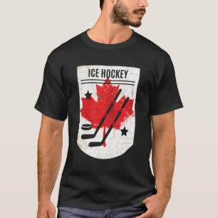 T-shirt Cadeau Canadien De Hockey Sur Glace Pour La Fête D