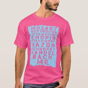 T-shirt Cadeau célèbre compositeur de musique classique Mu