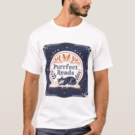 T-shirt Cadeau Chat Réservé - Lectures Purrfect