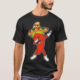 T-shirt Cadeau chaud mexicain tamponnant de limande de