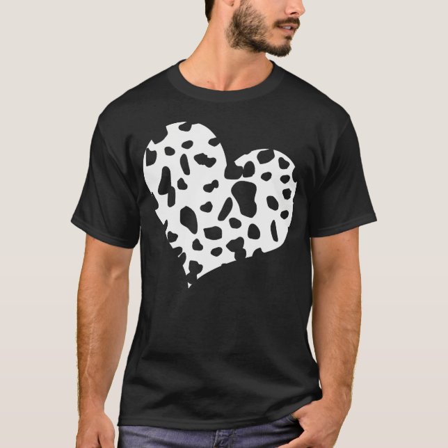 T-shirt Cadeau Dalmatien Coeur drôle (Devant)