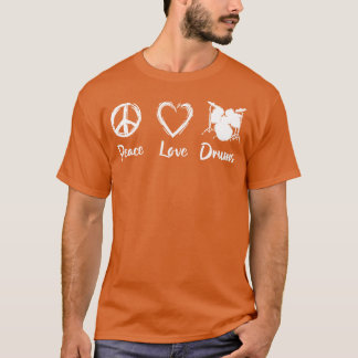 T-shirt Cadeau d'amour de batteur
