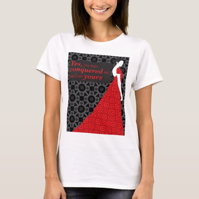 T-shirt Cadeau d'Anna Karenina avec la citation du roman (Devant)