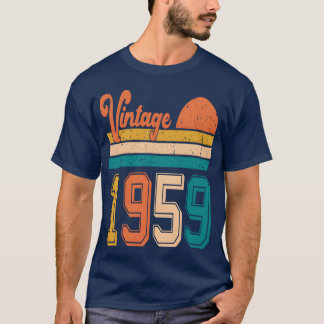 T-shirt Cadeau d'anniversaire amis vintage 1959