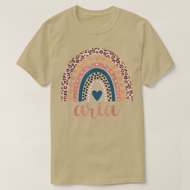 T-shirt Cadeau d'anniversaire d'Aria  Aria Nom  (Design devant)