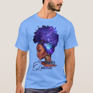T-shirt Cadeau d'anniversaire de la Reine Vierge Afro Méla
