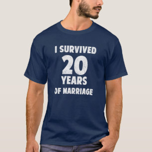 T-shirt Cadeau d'anniversaire de mariage 20ème 20 ans de t