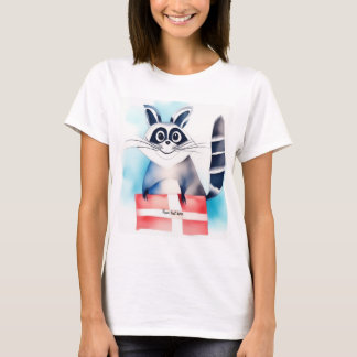 T-shirt Cadeau d'anniversaire de raton laveur mignon