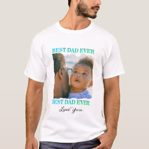 T-shirt Cadeau d'anniversaire du père collage photo multip