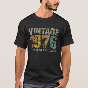 T-shirt Cadeau d'anniversaire fabriqué en 1976 Design Clas