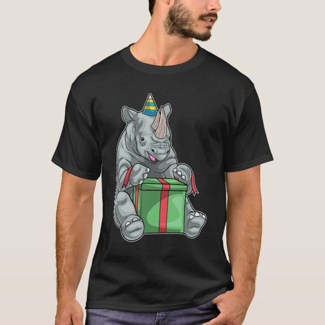 T-shirt Cadeau d'anniversaire Rhino (Devant)