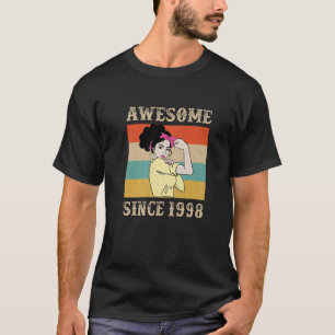 T-shirt Cadeau D'Anniversaire vintage 1998 Pour Femmes - 2