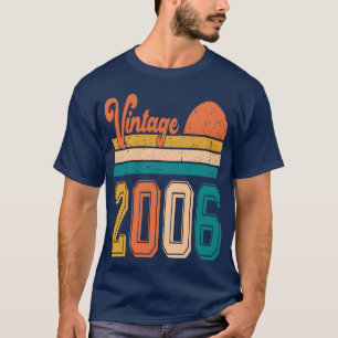 T-shirt Cadeau d'anniversaire Vintage 2006 rétro